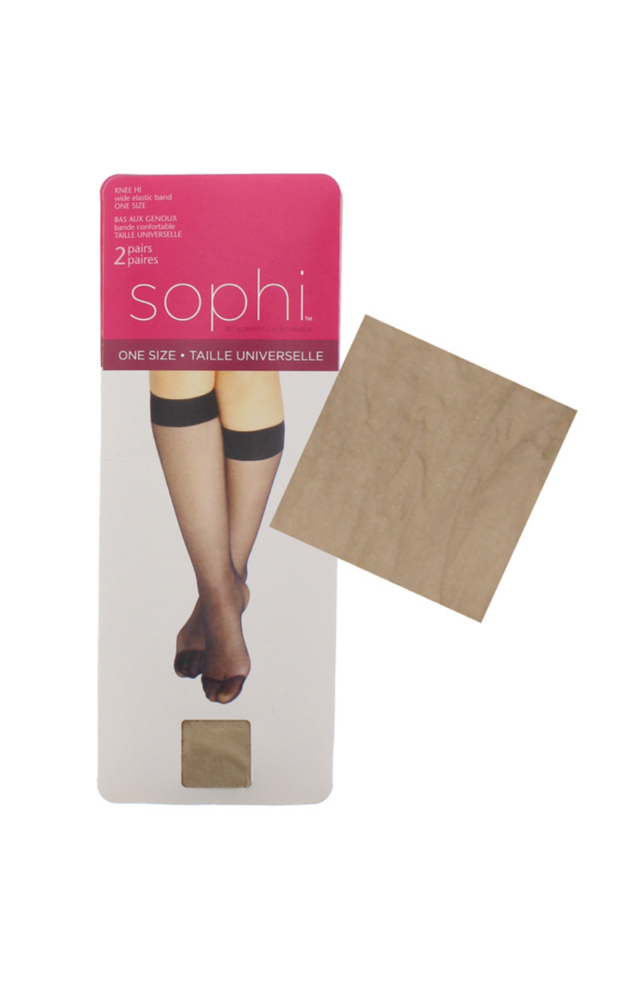 Sophi Nylon Knee High 2 Pack