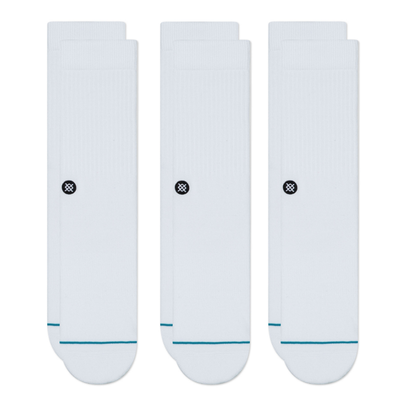 Icon Crew: White (3 Pack)
