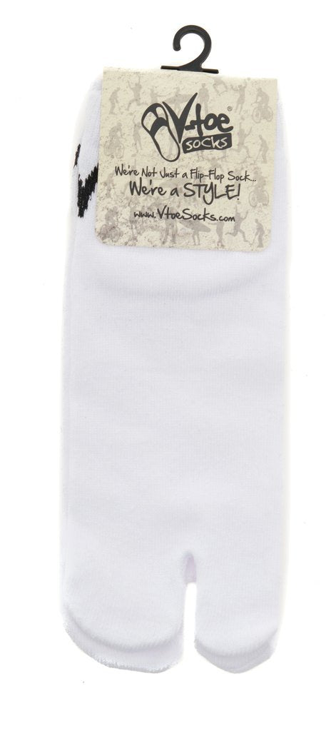 V-Toe Casual Ankle-White