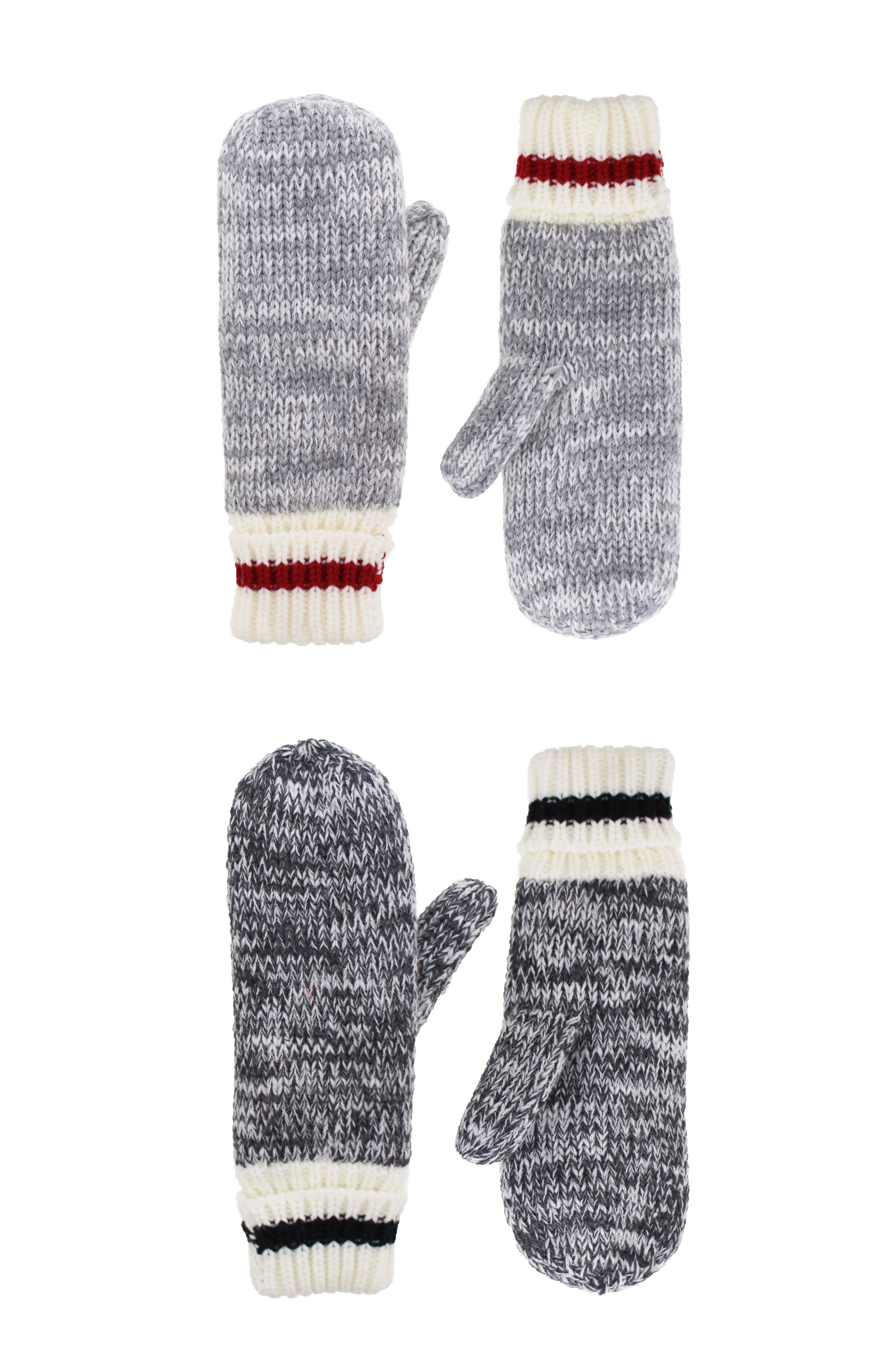 Great Northern Women's Mitts - Black/Grey